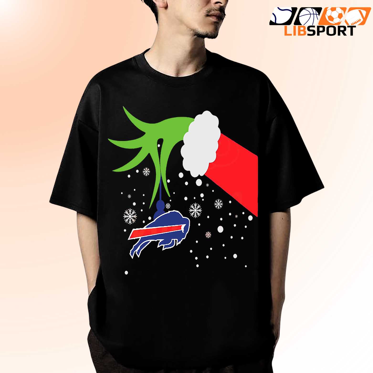 Buffalo Bills Grinch Hand Christmas T Shirt, Funny Nfl Football Tee, Unisex Shirt